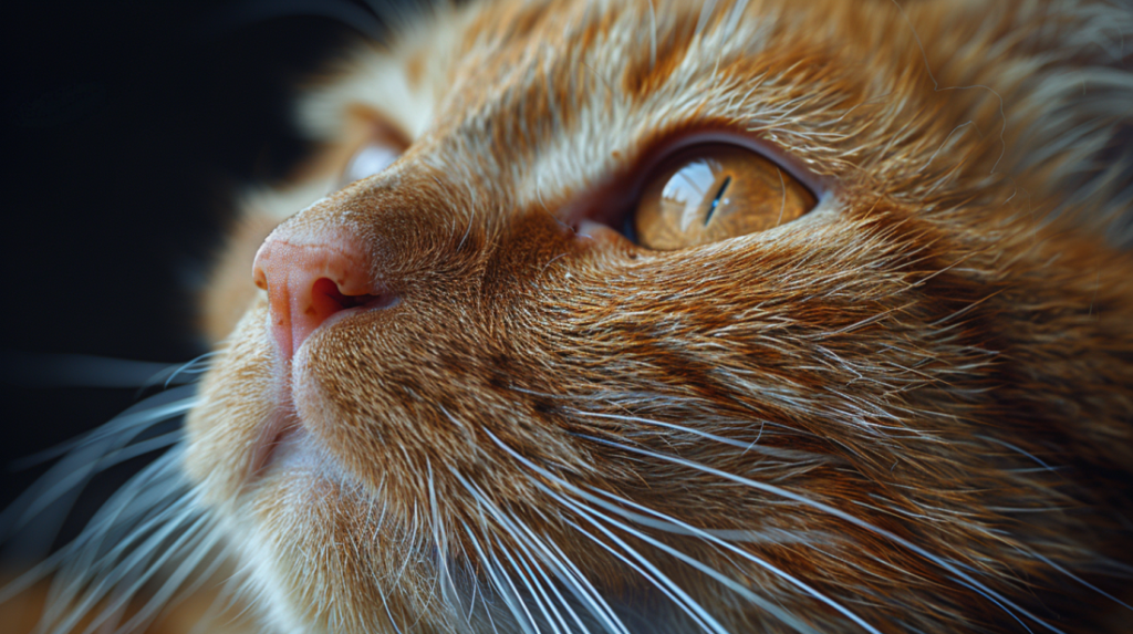 Cat with FIV showing chronic respiratory infection symptoms from Feline Immunodeficiency Virus