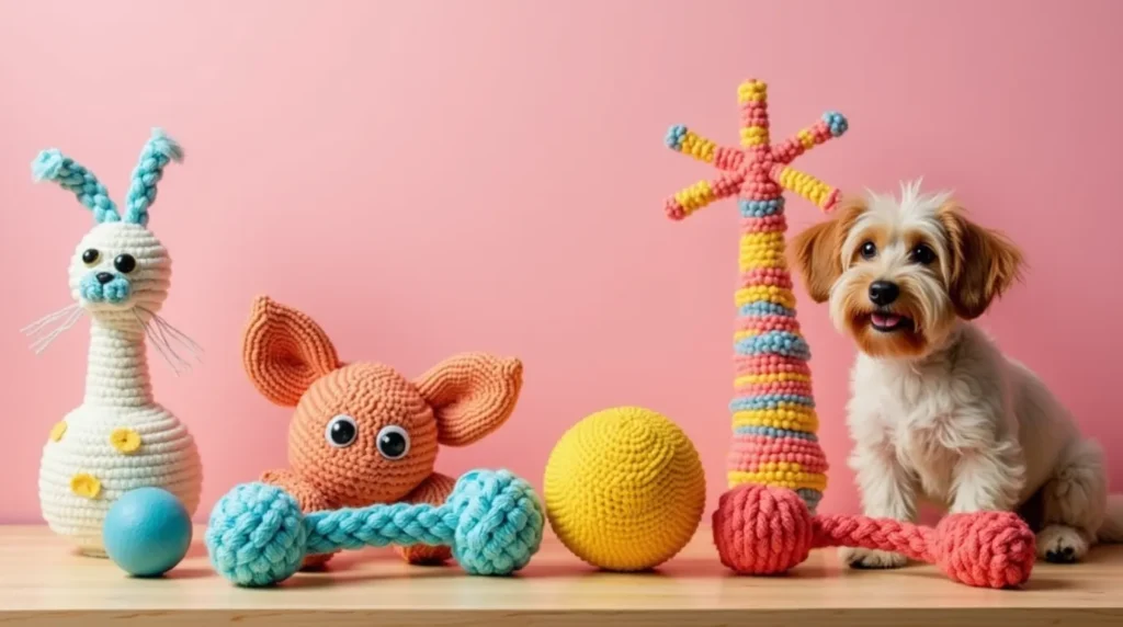 DIY pet toys made from safe and eco-friendly materials to engage and entertain your pets