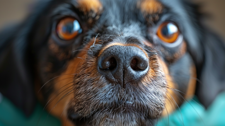 Sick dog showing leptospirosis in dogs symptoms requiring emergency veterinary treatment