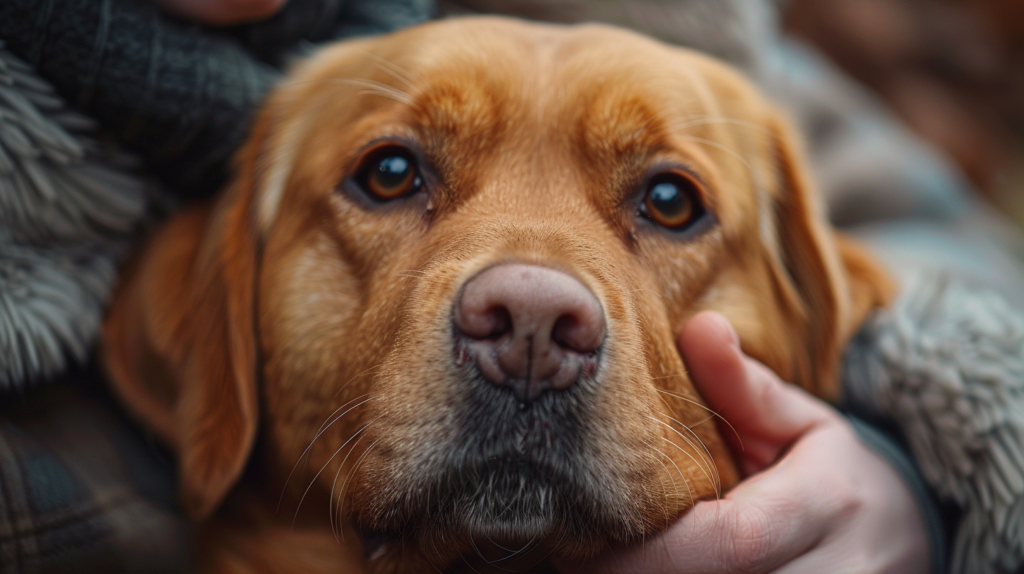 Dog displaying neurological symptoms and seizures from advanced canine distemper