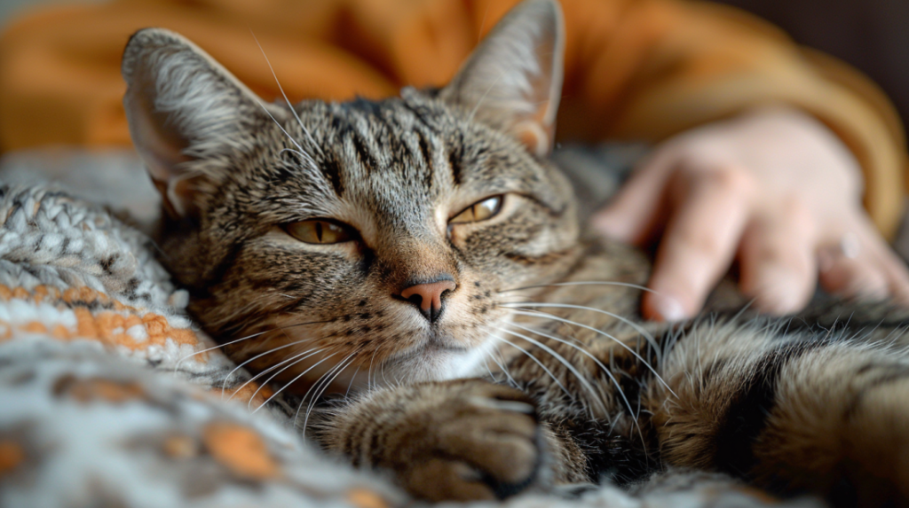 Cat experiencing vomiting and nausea as chronic kidney disease gastrointestinal symptoms