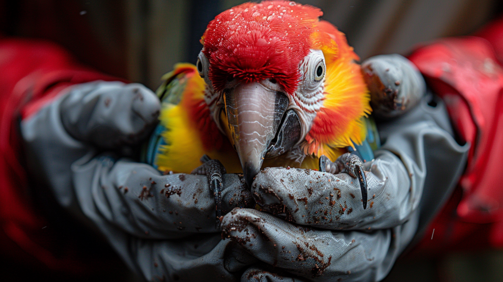 Zinc poisoning in birds showing toxic sources, symptoms, and fast veterinary treatment procedures