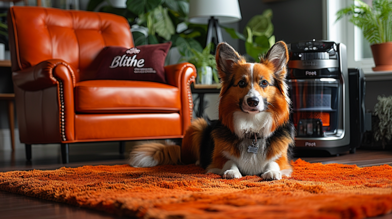 Bissell CrossWave Pet Pro cleaning pet hair from floors in modern family home with pets watching