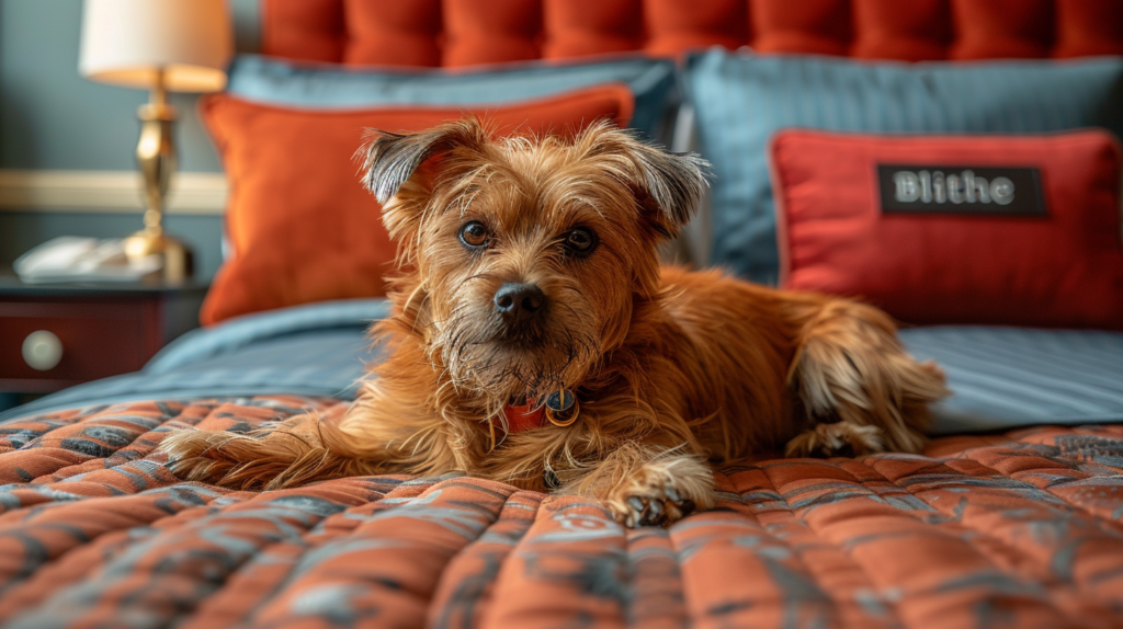 Pet-friendly hotel near me room showing special pet beds, amenities, and comfort features for traveling with pets