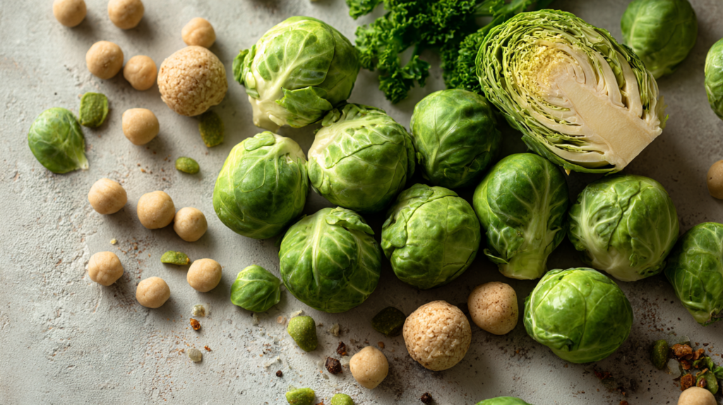 Can dogs eat Brussels sprouts with other safe vegetables showing healthy additions to dog diet and nutrition