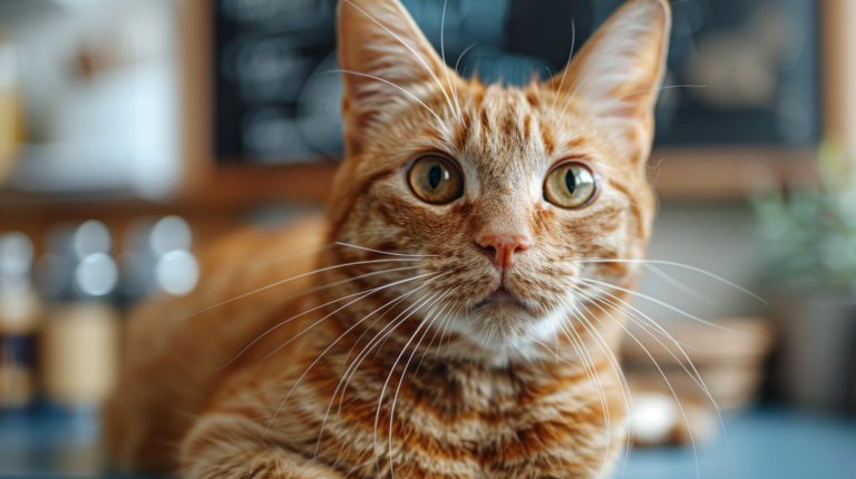 Veterinarian examining cat in professional clinic setting, explaining genetic conditions and busting common myths