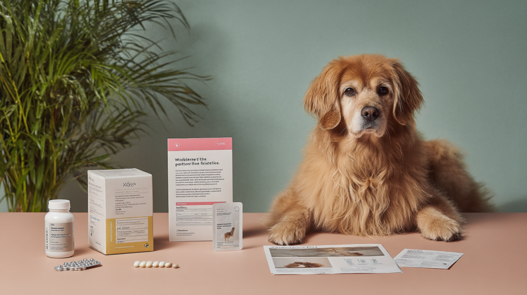 Credelio for dogs medication packaging and educational materials showing flea and tick prevention benefits