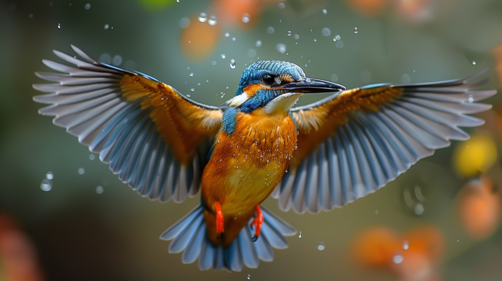 Kingfisher bird facts showing unique fishing techniques, nesting behavior, and territorial displays in educational format