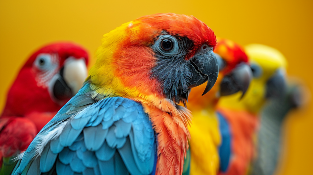 Detailed ranking of 12 cute pet birds showing individual portraits and behavior demonstrations in comparison format