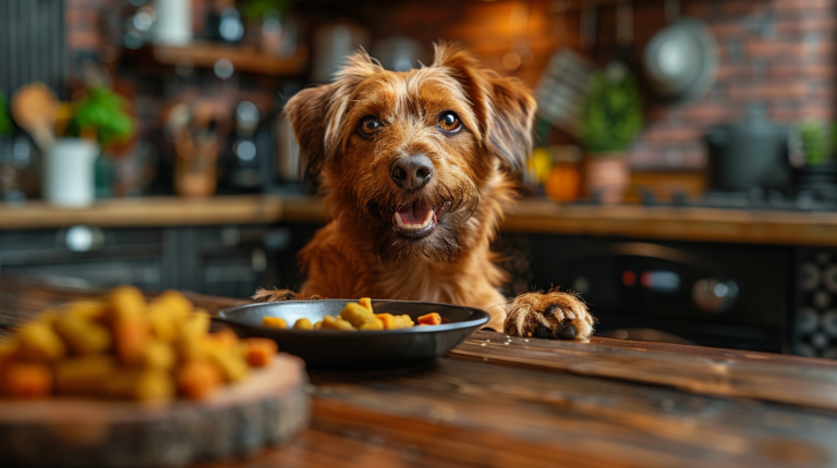 Fresh healthy pet meals from The Pets Table showing gourmet food preparation with natural ingredients