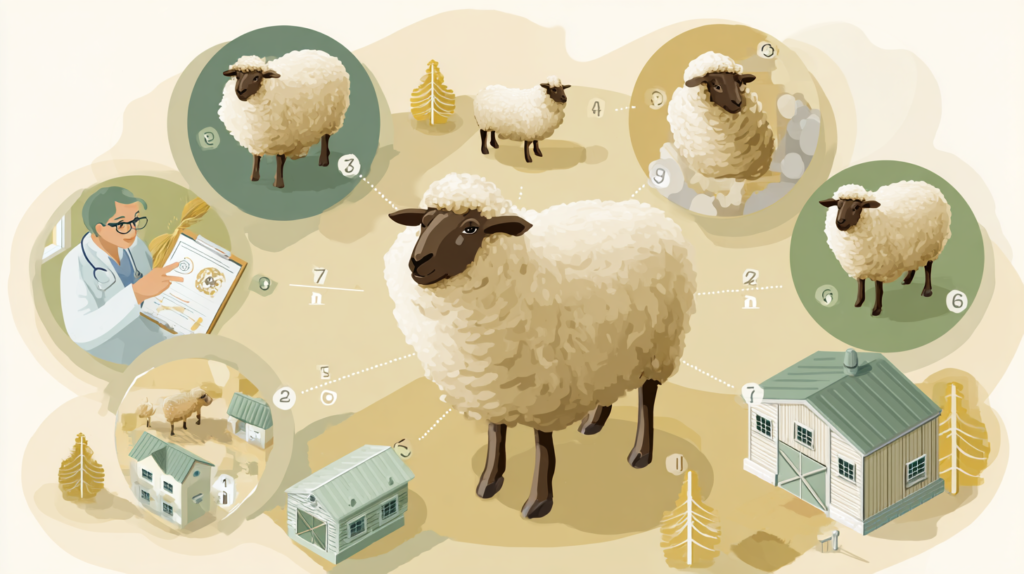 Seven critical internal parasite signs in sheep with professional testing and deworming treatment protocols