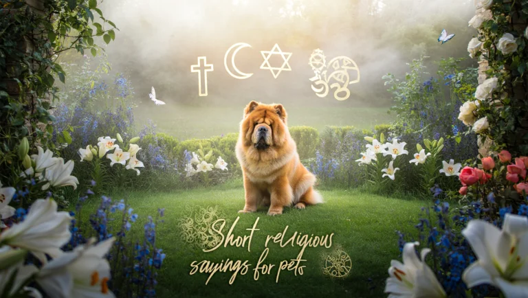short religious sayings for pets