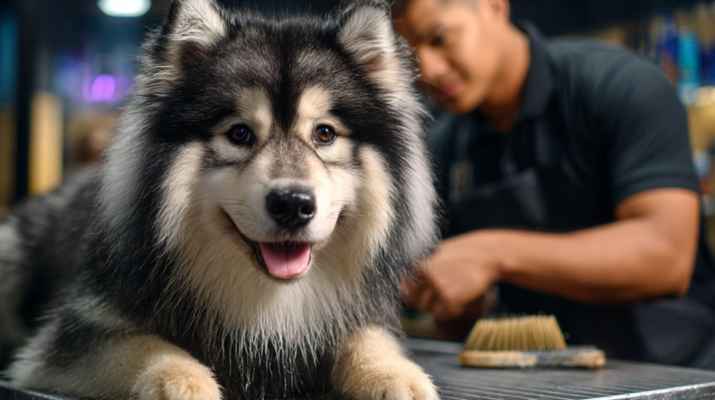 3. Pomsky Dog:Their Coat Requires Significant Grooming Commitment