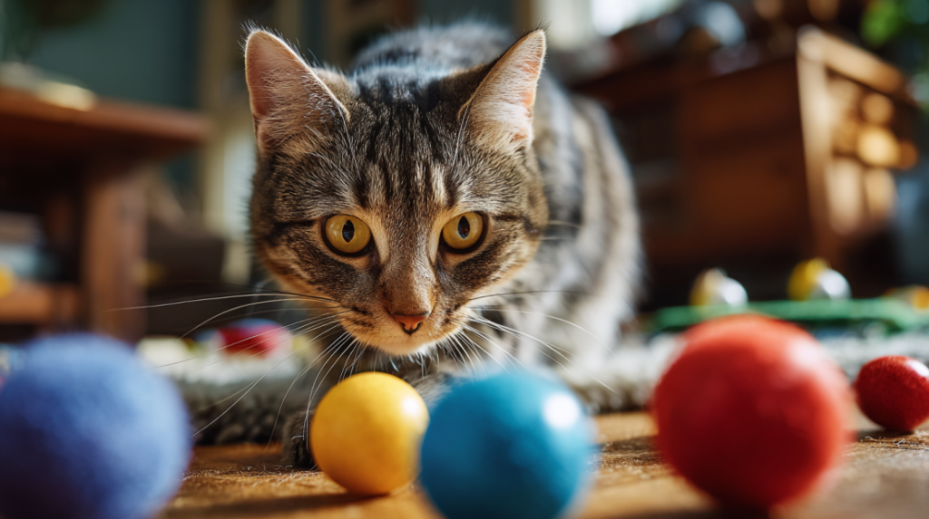 Are cats color blind toy preference study showing feline color perception in play