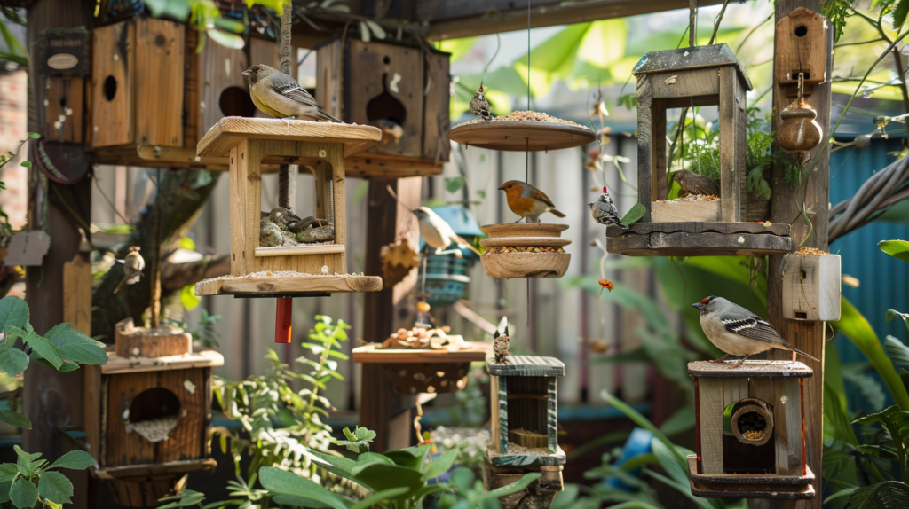 Attract Birds with Feeders