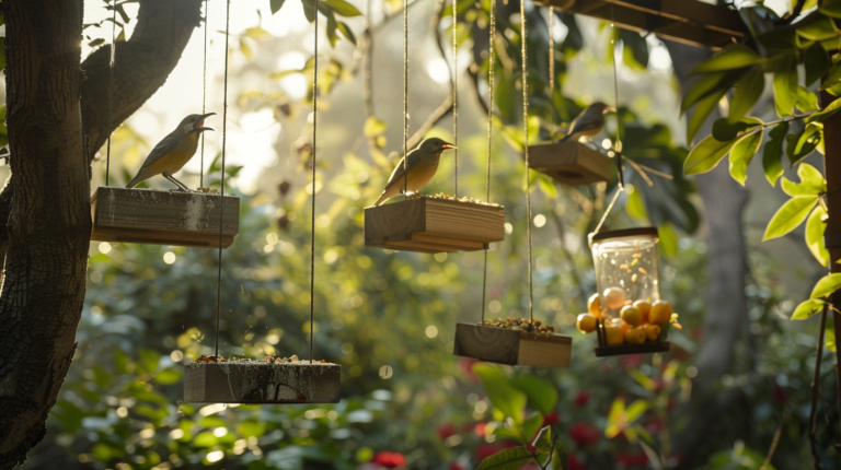 Attract Birds with Feeders