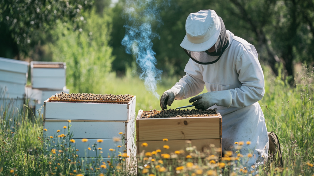VIVO beginner beekeeping kit showing comprehensive starter package with essential tools