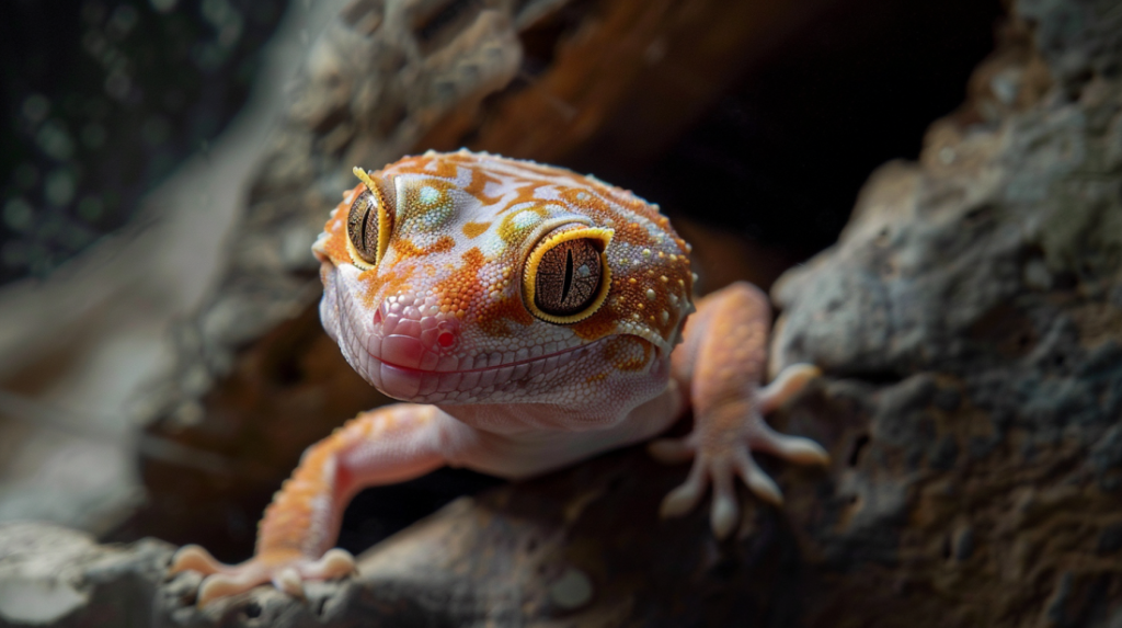 Male vs female leopard gecko displaying different behavioral patterns and territorial signs