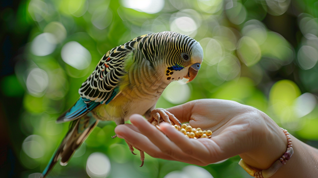 Bird training tips for building trust with gentle hand interactions and positive reinforcement
