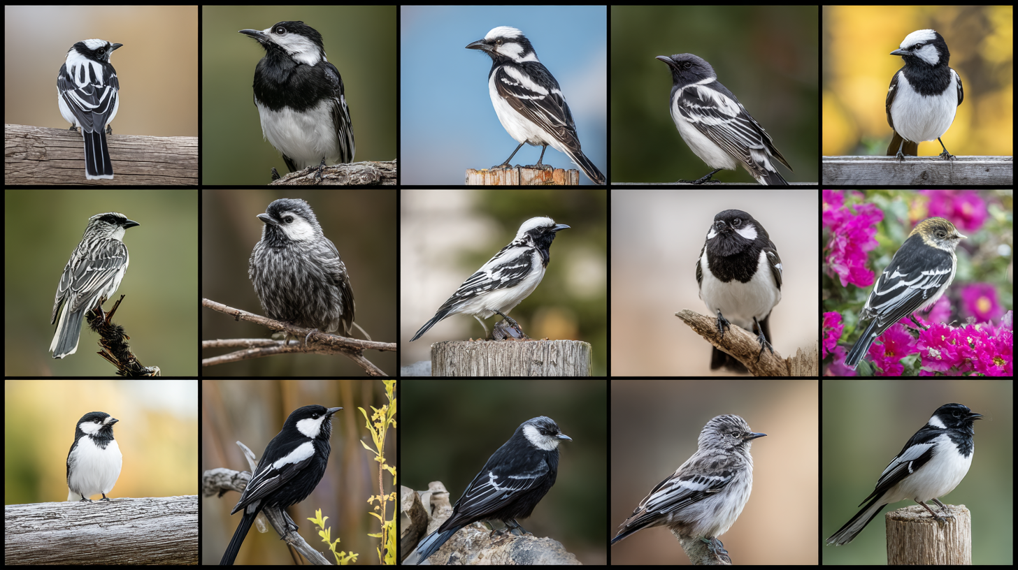 Black and White Birds