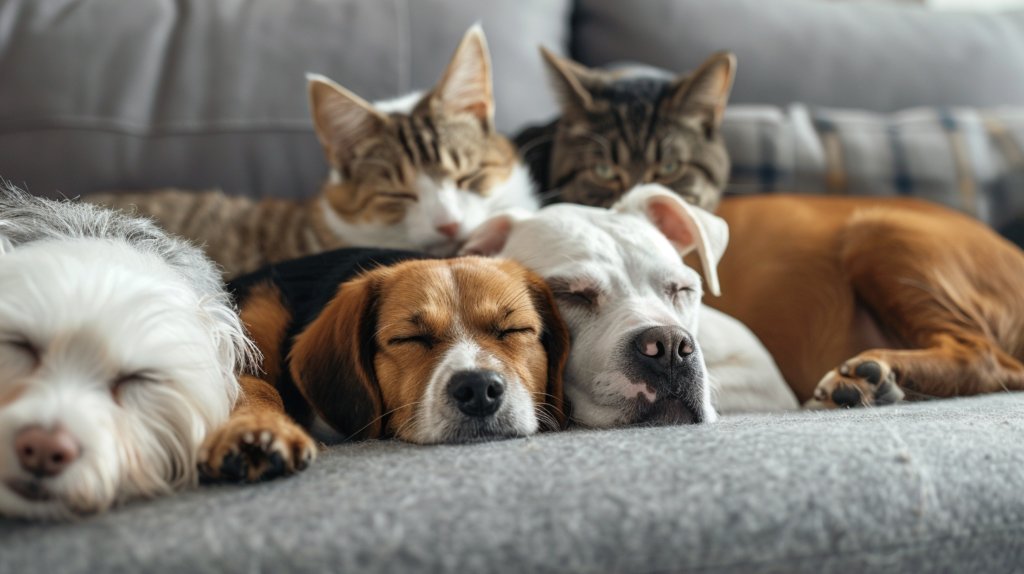 Pet stress science explanation showing neurological pathways, stress hormones, and biological responses in stressed animals