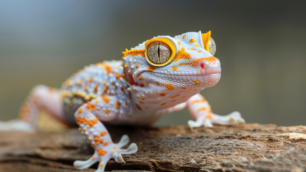 Leopard gecko femoral pores close-up view for male vs female gender determination