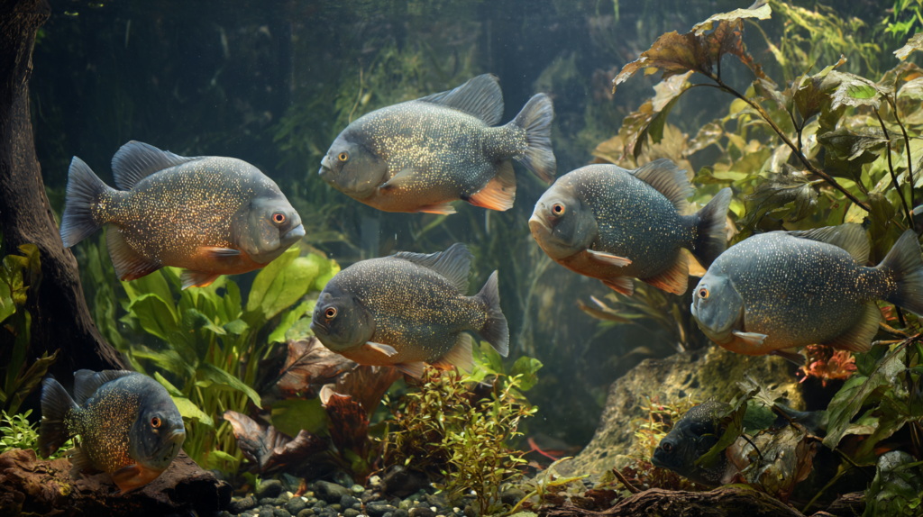 Fish behavior signs displaying hiding behavior and activity level change indicators