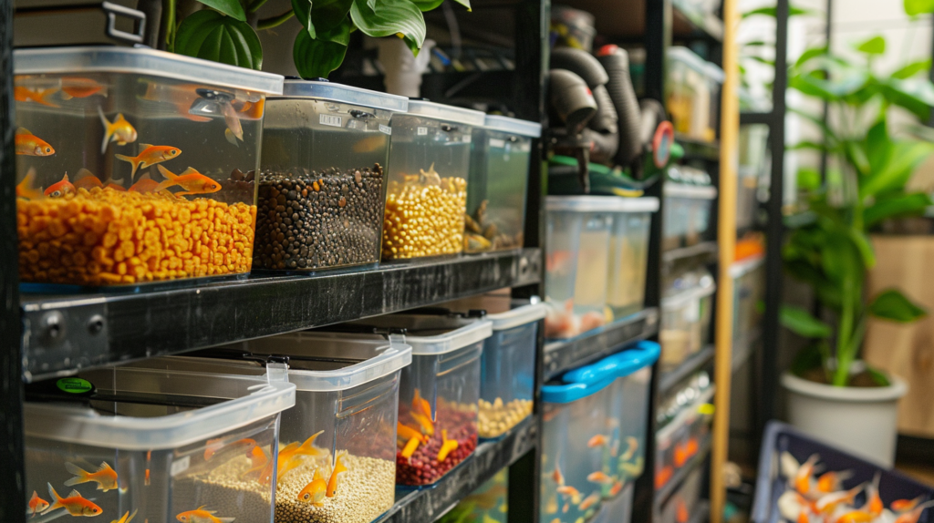 Goldfish Hand Feeding