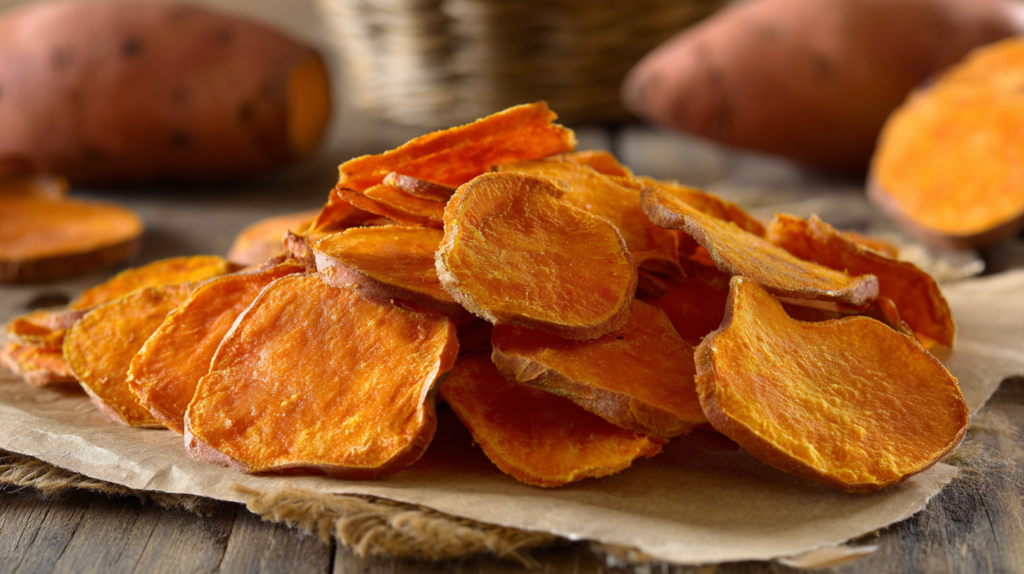 Homemade grain-free sweet potato dog chews