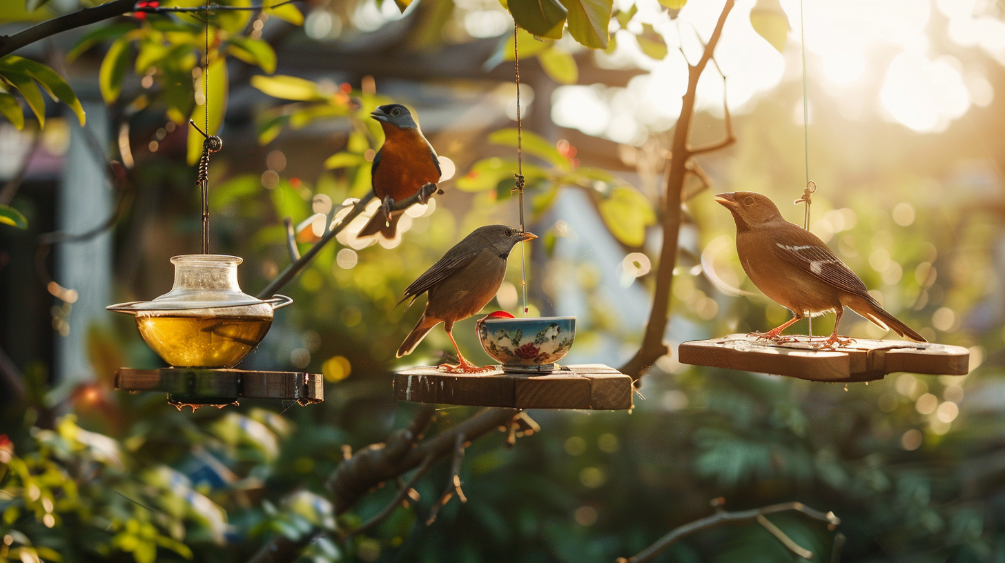 Hanging Bird Feeders DIY