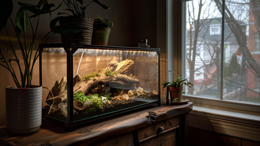 Leopard gecko setup costs including terrarium, heating, and equipment beyond purchase price
