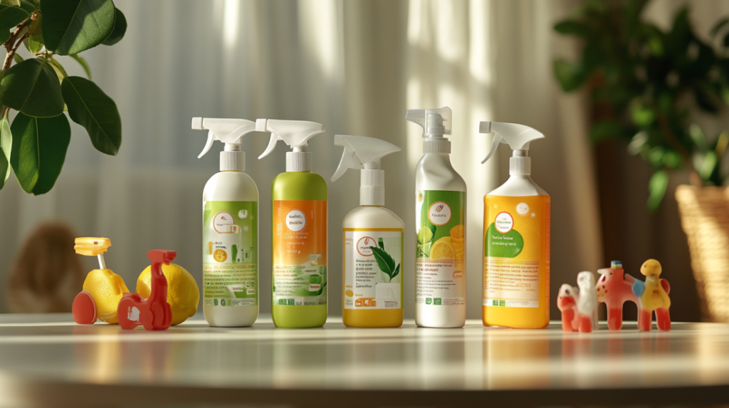 Side-by-side comparison chart of five leading pet-safe cleaning products showing effectiveness ratings, ingredient lists, price points, and safety certifications to help pet owners choose the best non-toxic cleaners 