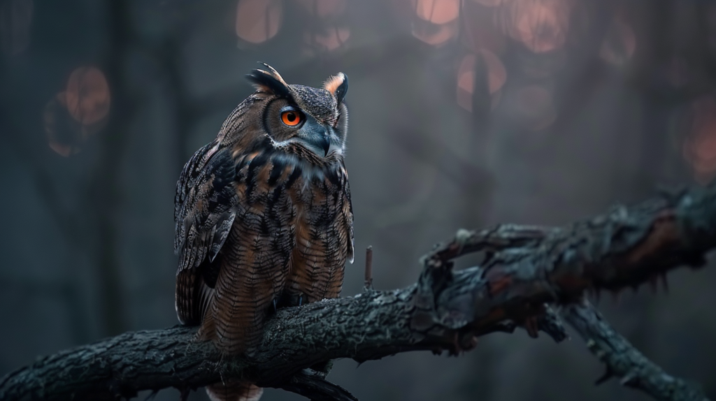The Eurasian Eagle-Owl: Silent Night Hunter