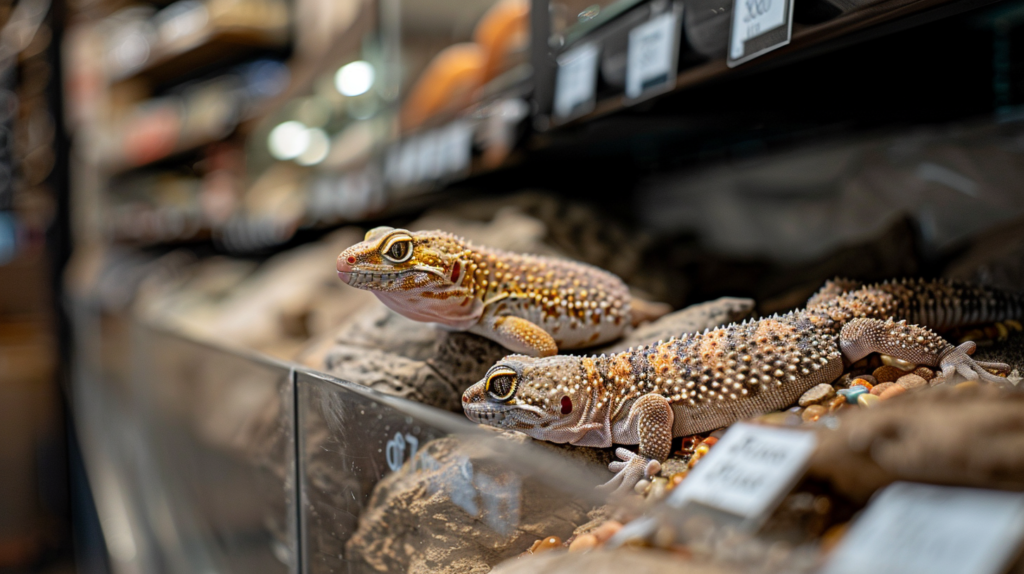 Basic leopard gecko price range showing standard costs for normal morph specimens