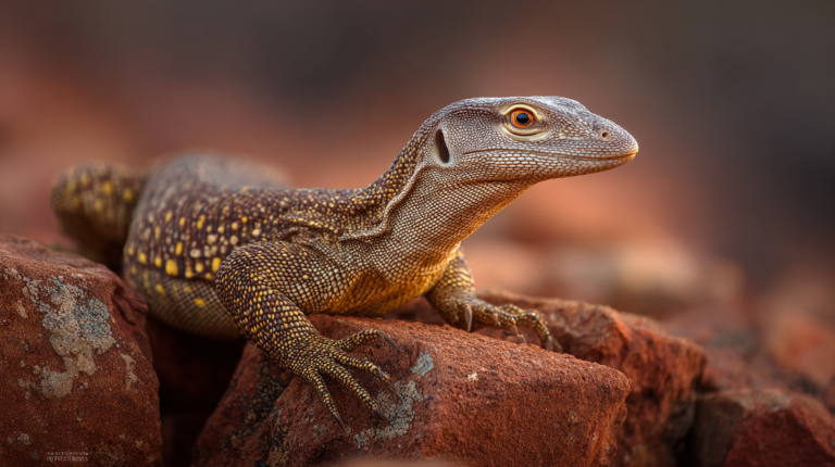 Healthy Ackie monitor (Varanus acanthurus) showing natural coloration and robust build - complete guide for finding quality reptiles for sale
