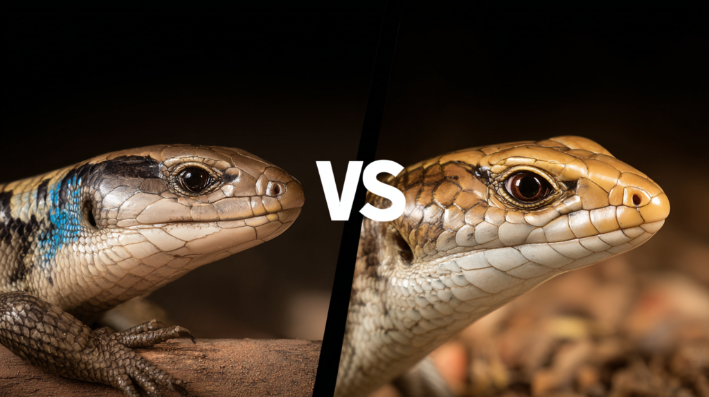 Common blue tongue skink purchasing mistakes comparison showing proper vs improper buying practices for reptile safety