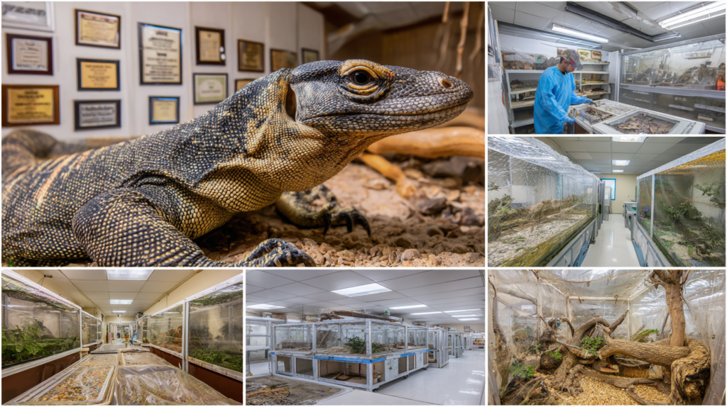 Top US Ackie monitor lizard breeding facilities showing professional setups and healthy reptiles from reputable breeders
