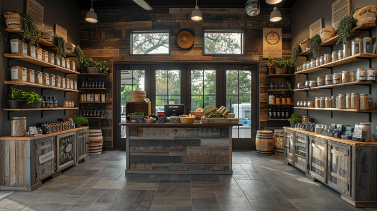 Earthwise Pet store showing eco-friendly products and natural pet care atmosphere with sustainable ownership focus